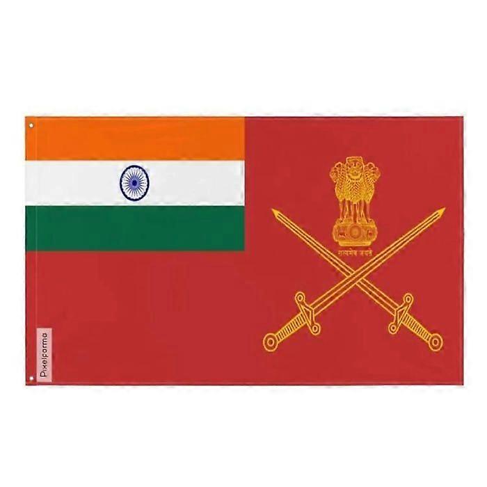 Flag - Indian Army - 64 x 96 cm - Polyester - Double-Sided Print - Iron Eyelets