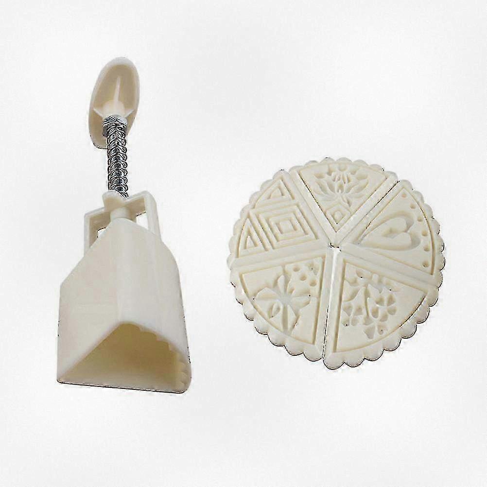 1pcs Cake Moon Mold 5 Stamps Practical Useful Creative Cookies Press Mold for DIY Decorating Mooncakes for the Mid Autumn Festival