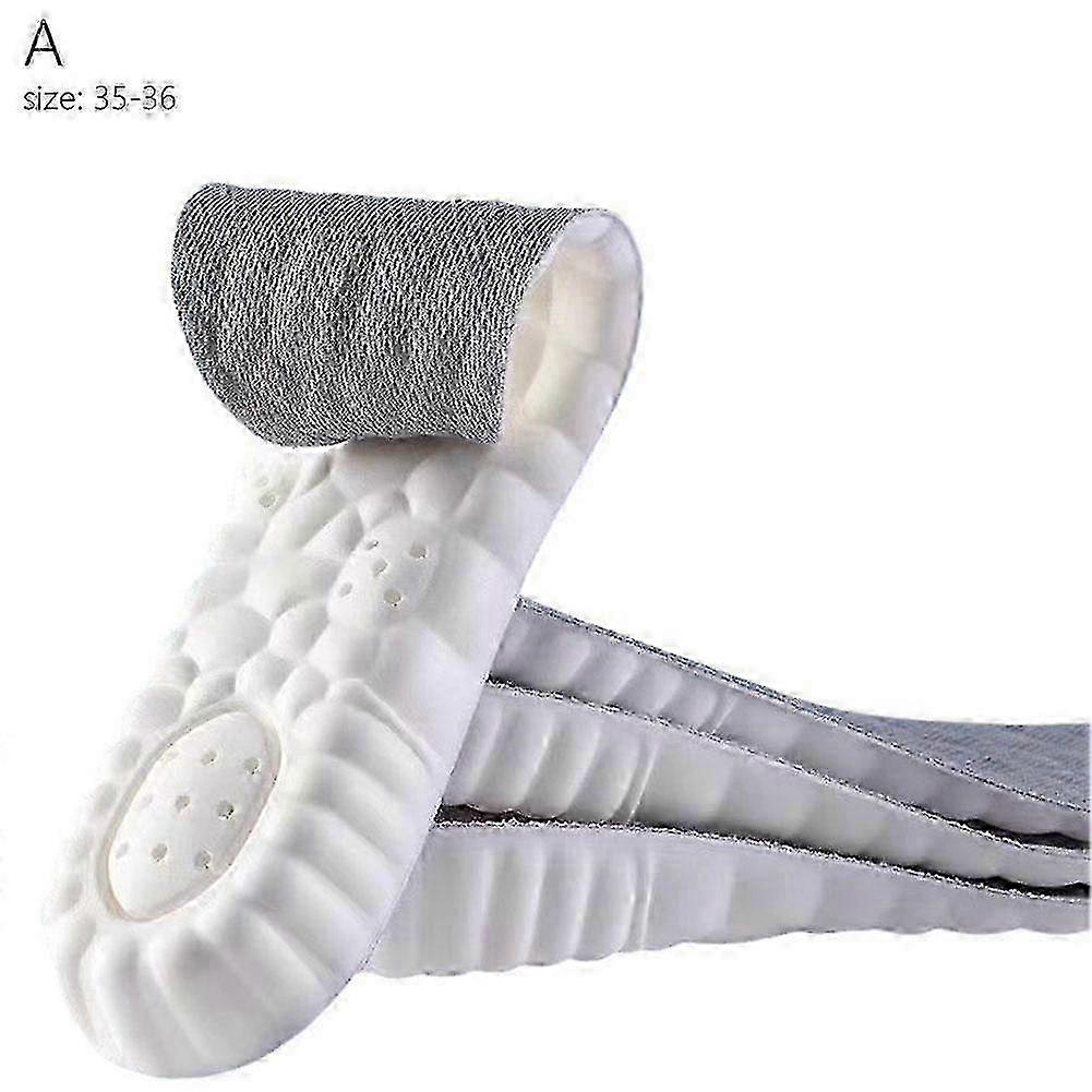 2025 Respirant 4D Soles - Semelles de chaussures unisexes, Semelle intérieure 4D Cloud Technology