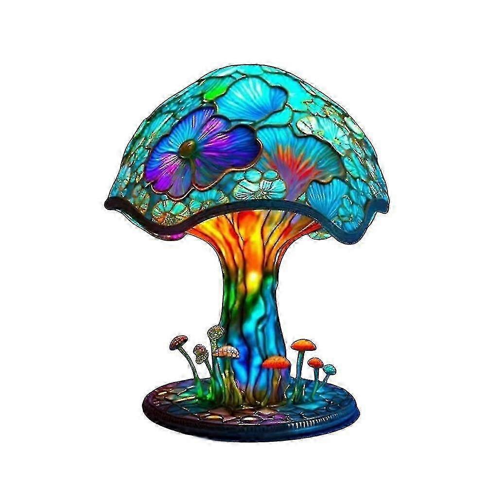Usb Led Resin Mushroom Table Lamp Portable Flower Bud Lamp Bedroom Bedside Lamp 8 Options