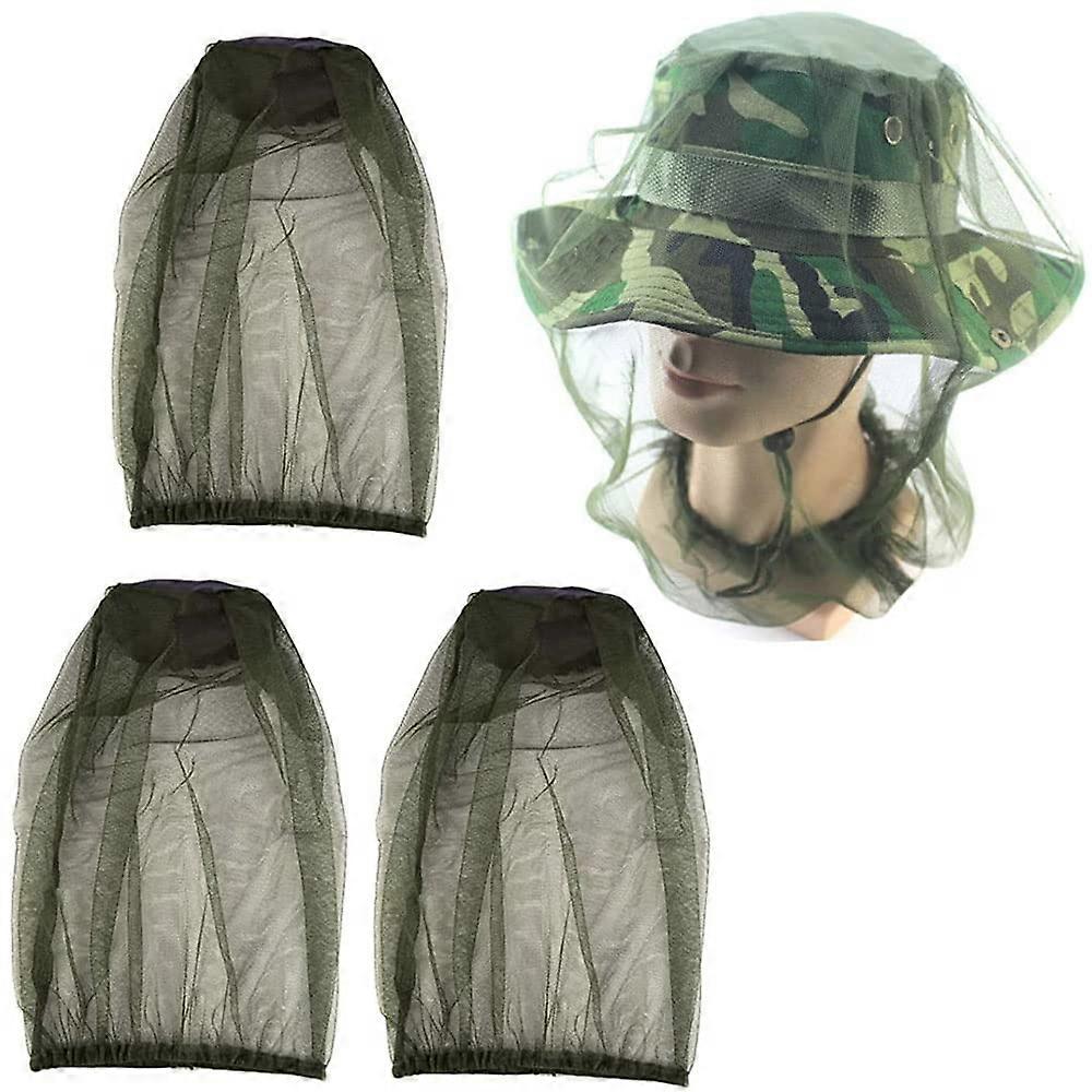 Mosquito Net Head with Carry Bag, Adjustable Insect Protection Hat, Lightweight Breathable Mesh for Outdoor Use