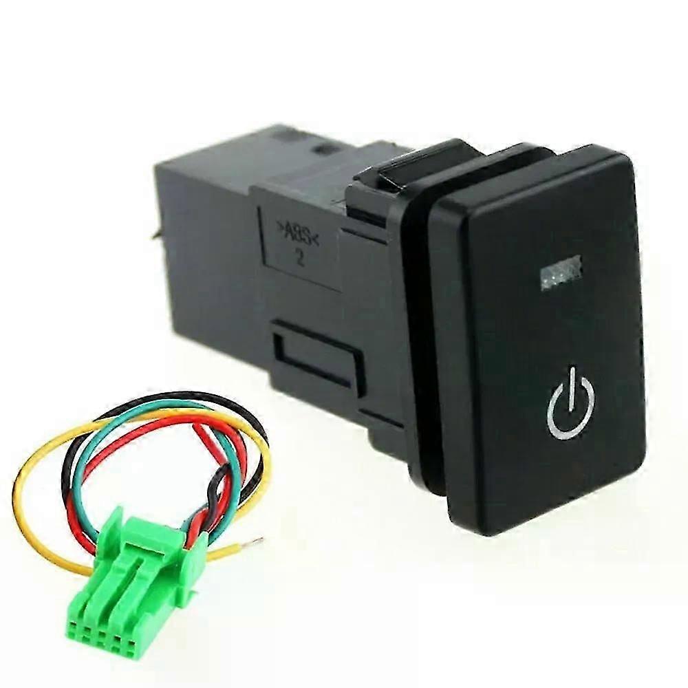 LED Power Light Switch ON-OFF For Toyota For Camry For Yaris For Prius For Corolla Blue LED Power Lights Push Button Switch