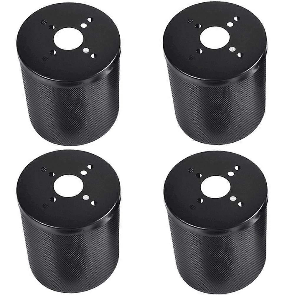 Set of 4 Metal Electric Skateboard Brushless Motor Guards with Protective Grille for External Rotor