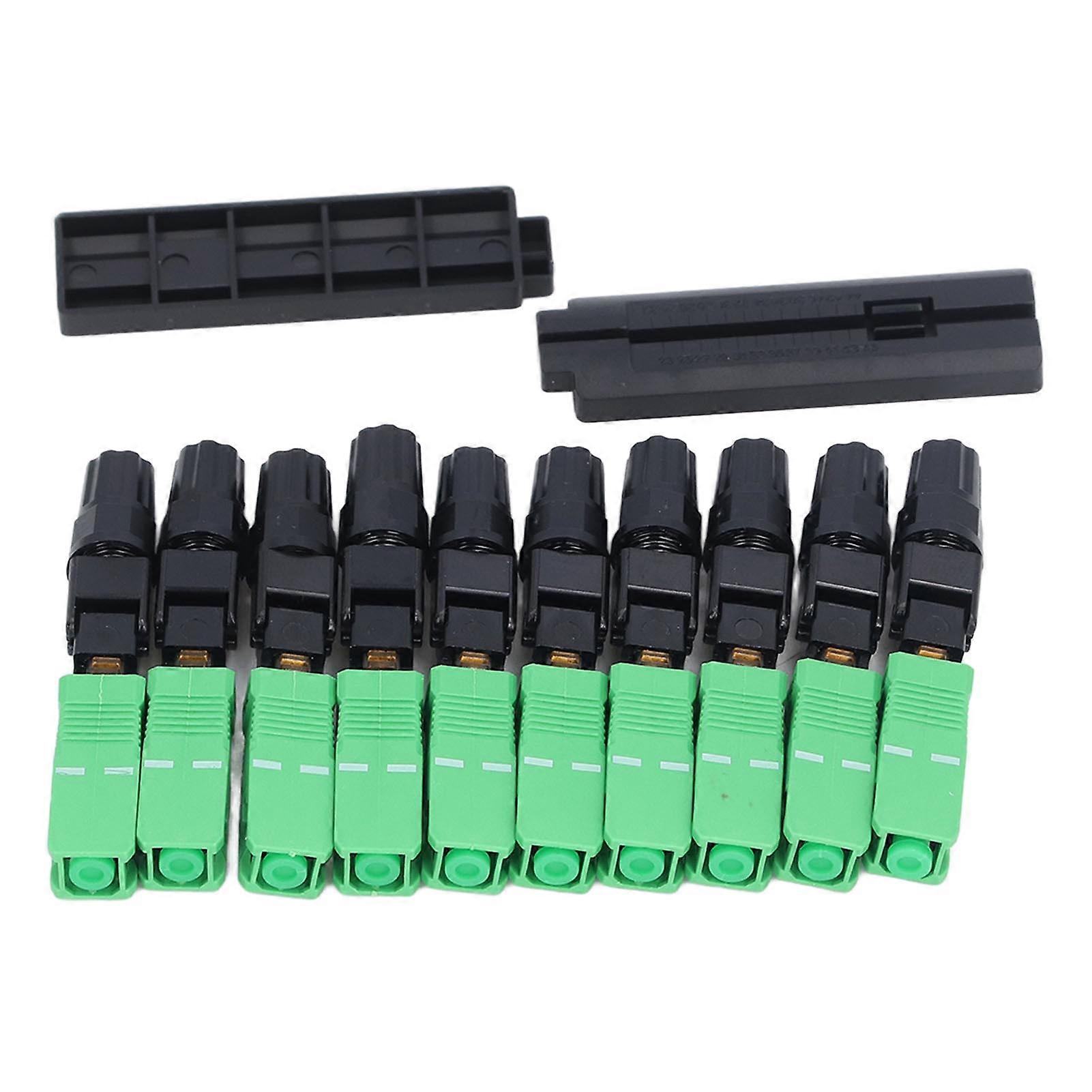 Fiber Cable Quick Connector SC UPC Square Head Preembedded ABS Optical Fiber Convertor Adapter 