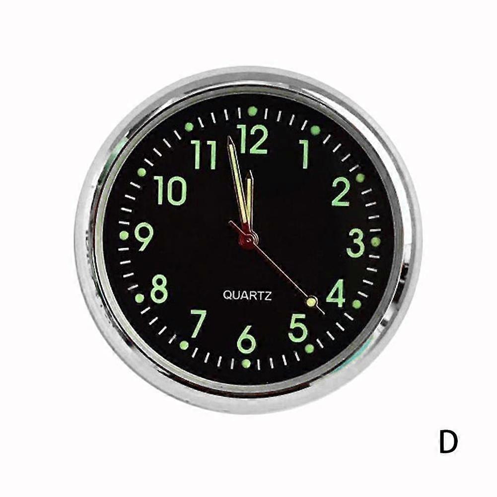 Black luminous(D)$Car clocks, car clocks, car digital electronic watches, electronic clocks, electronic quartz clocks, creative car supplies