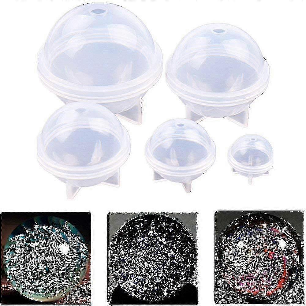 Diy Sphere Shaped Silicone Mold Suitable for Resin Crafting and Casting Activities