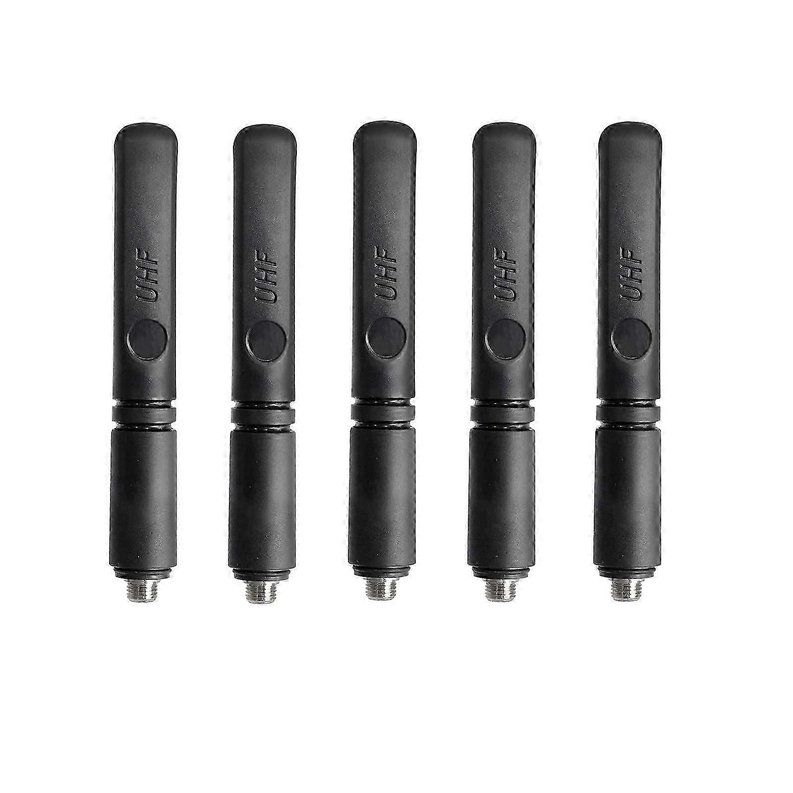 5 Pack UHF GPS Combination Stubby Antenna for Compatible Two Way Radios 3.5 Inch
