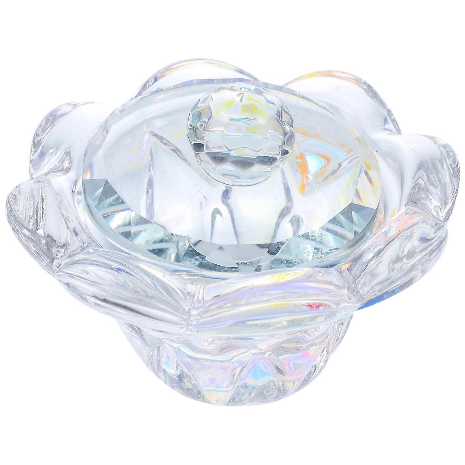 Here's a polished and professional product description based on your input:
**1pc Nail Liquid Crystal Cup with Lid – Durable Nail Mixing Bowl for