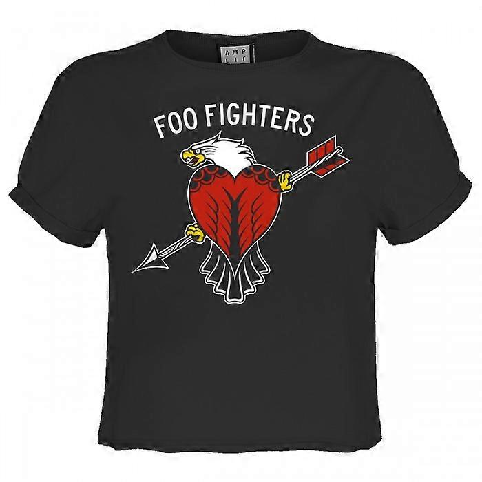 Amplified Womens/Ladies Eagle Tattoo Foo Fighters Crop Top
