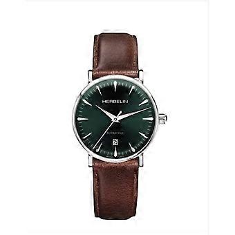 Inspiration automatisch analoog herenhorloge met koeienhuid armband 1647AP16BR