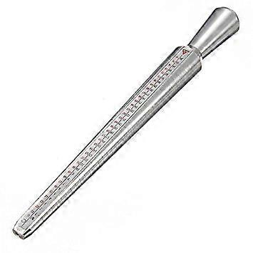 ® ALUMINIUM RING STICK SIZER MANDREL GROOVED SIZE 115 ST391