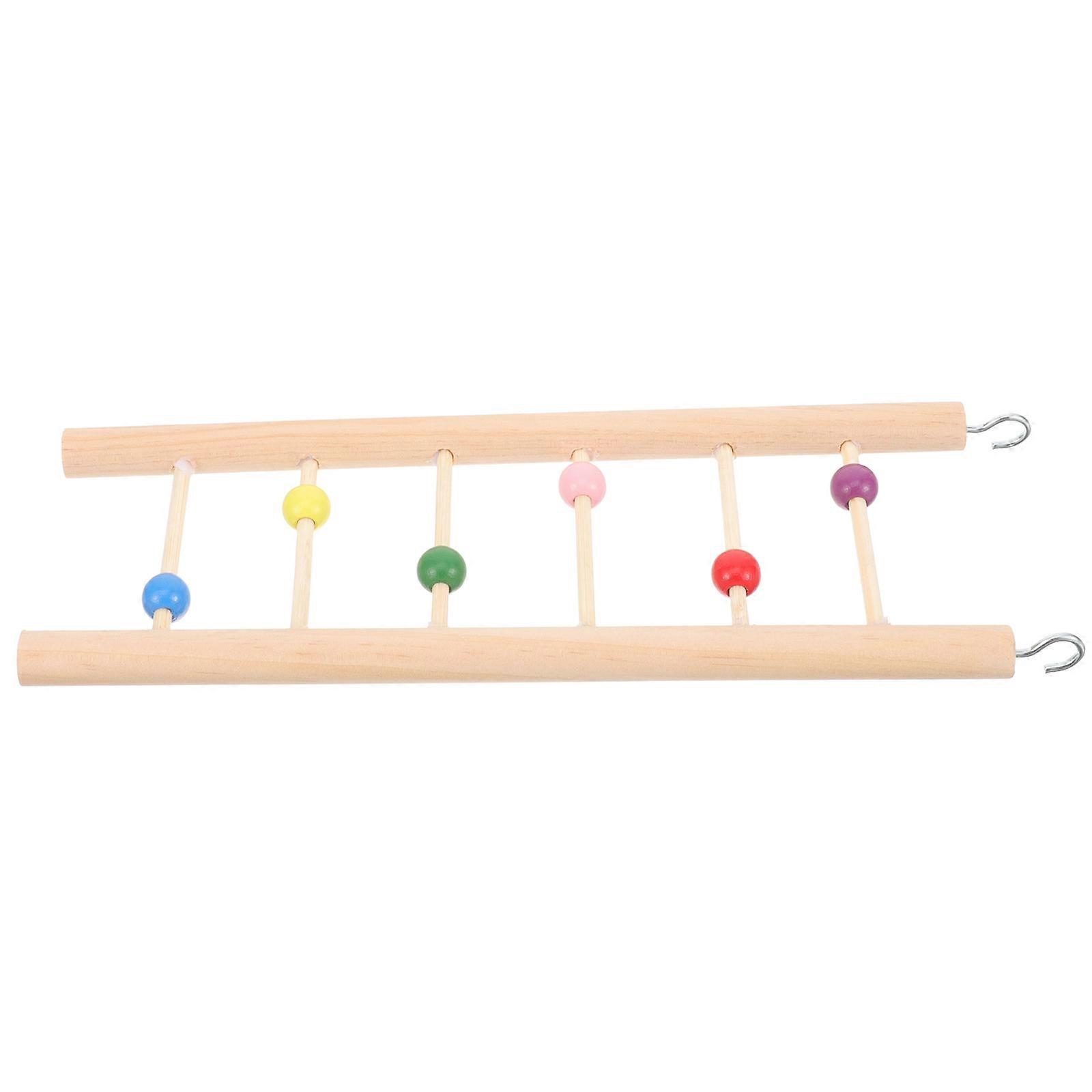 The **Parakeet Training Ladder** (also known as a wooden bird climbing ladder) is a fun and functional accessory designed for small pets like birds