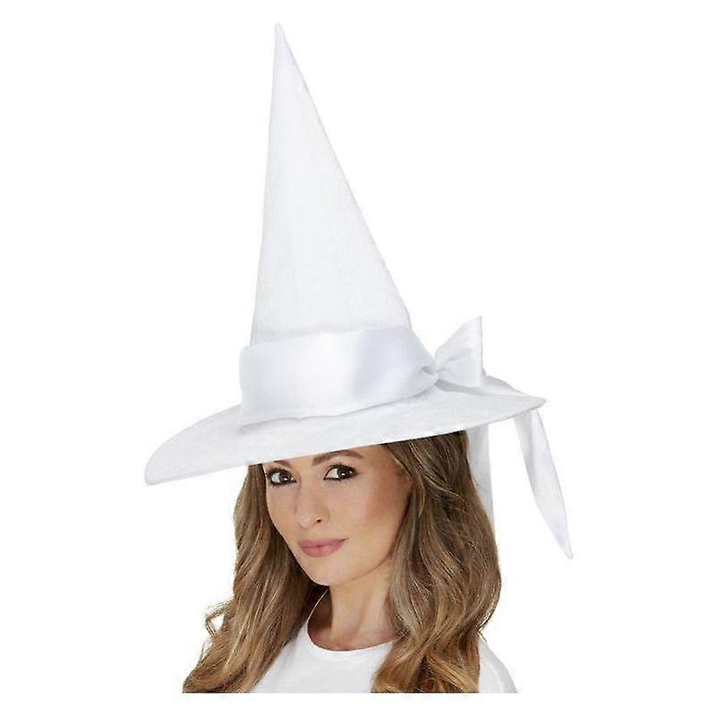 Deluxe Witch Hat White 52111