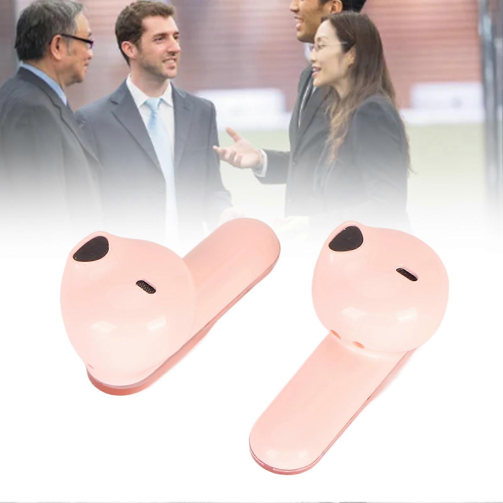 144 Languages Translator Earbuds Bluetooth5.3 Wireless Real Time Language Translator Device for Learning Travel Pink 
