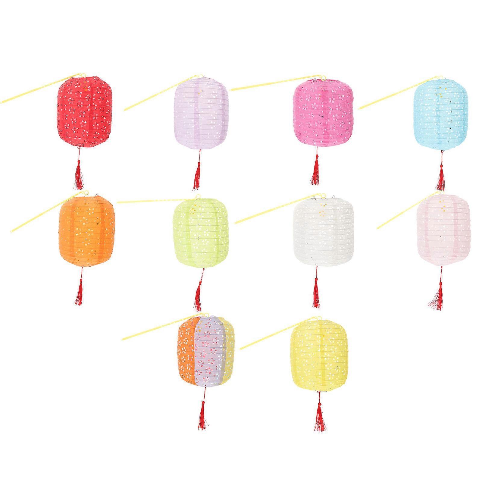 Assorted Color Handheld LED Paper Lanterns Set for Festivals, Parties & Home Decor – Unique & Beautiful Design