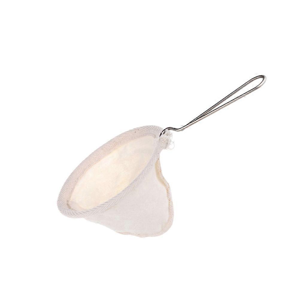 Coffee Filter Strainer Stainless Steel Handle Cloth Home Kitchen Coffee 1Pack