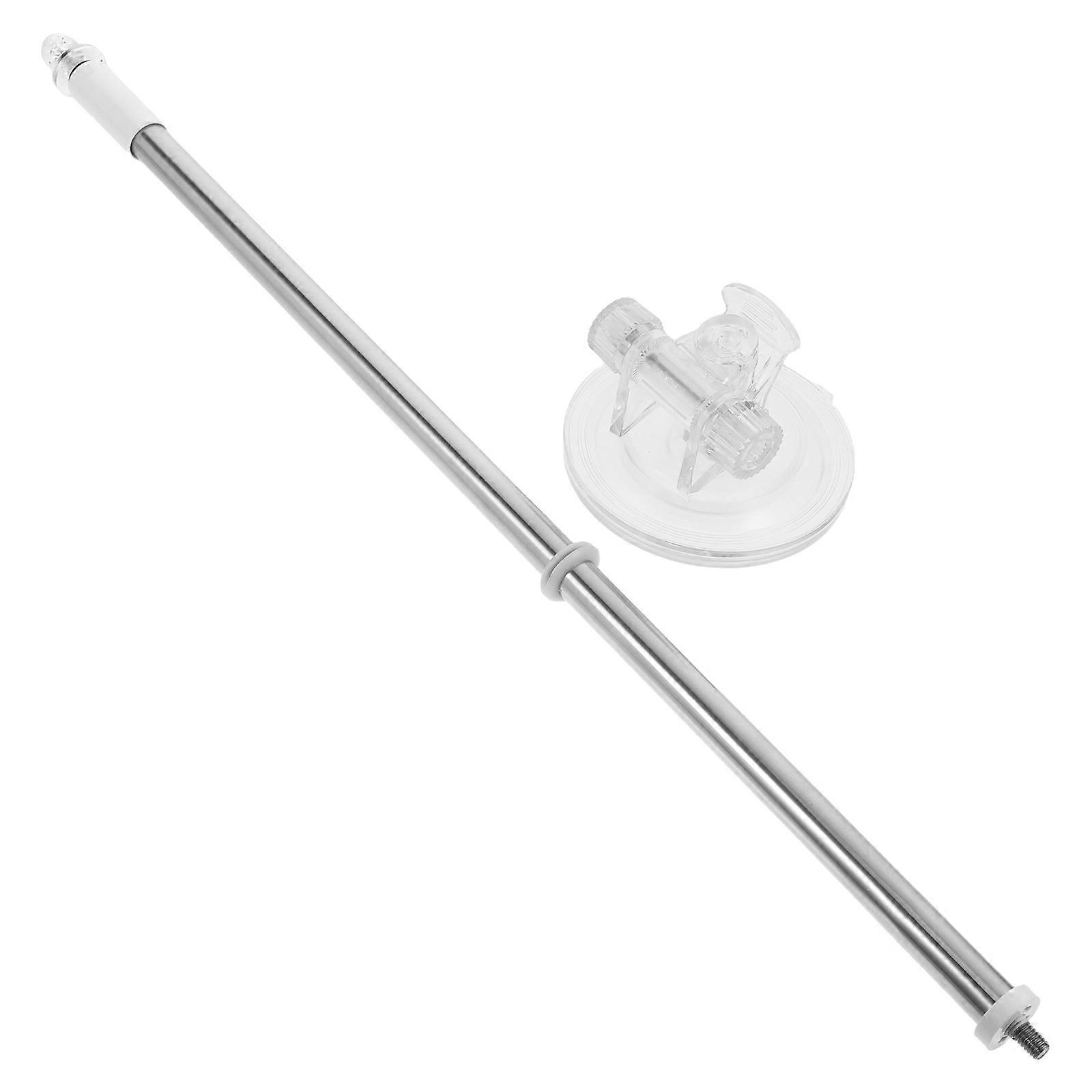 Suction Flag Pole Holder Truck Car Flagpole Bracket Transparent 49.00X8.50X8.50CM Suction Mounting 1Pcs