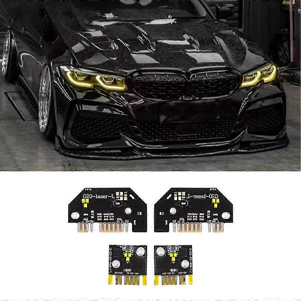 Convient pour BMW Série 3 G20 G21 2019-2022 CSL Style Lemon Yellow DRL Feux de jour Module-jc