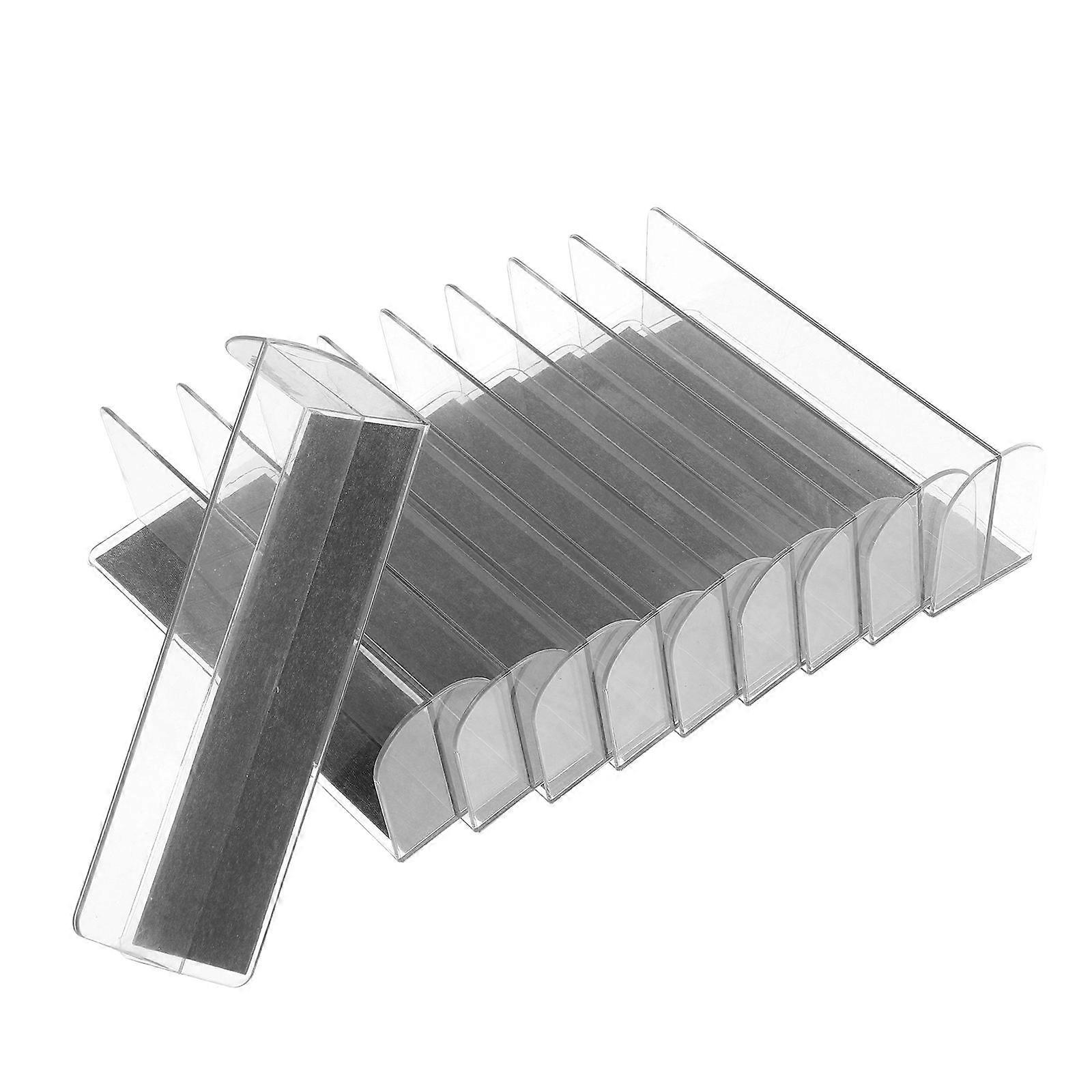 Shelf Dividers Clear Retail Shelf Divider Product Categorization Magnetic Installation 15.20X5.10X4.00CM 10Pcs