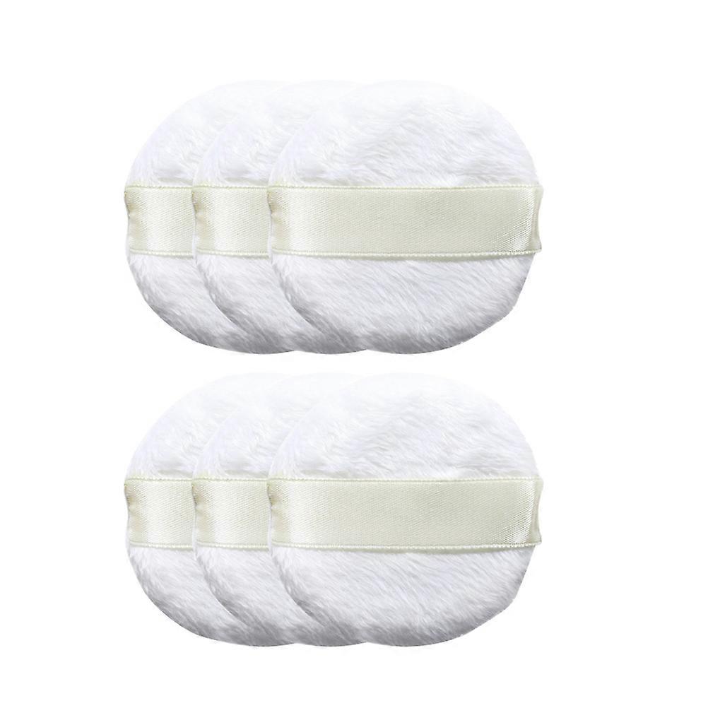 Soft Makeup Sponge Mat Concealer Application Square Shape Cotton Material for Makeup Application 10Pcs White
