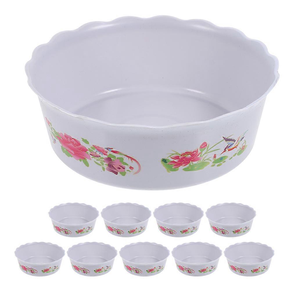 Indoor Flower Pot Hydroponic Plant Pot Daffodils Water Lilies Lotus Flowers Round Shape Assorted Color PP Material -free Cultivation 10Pcs