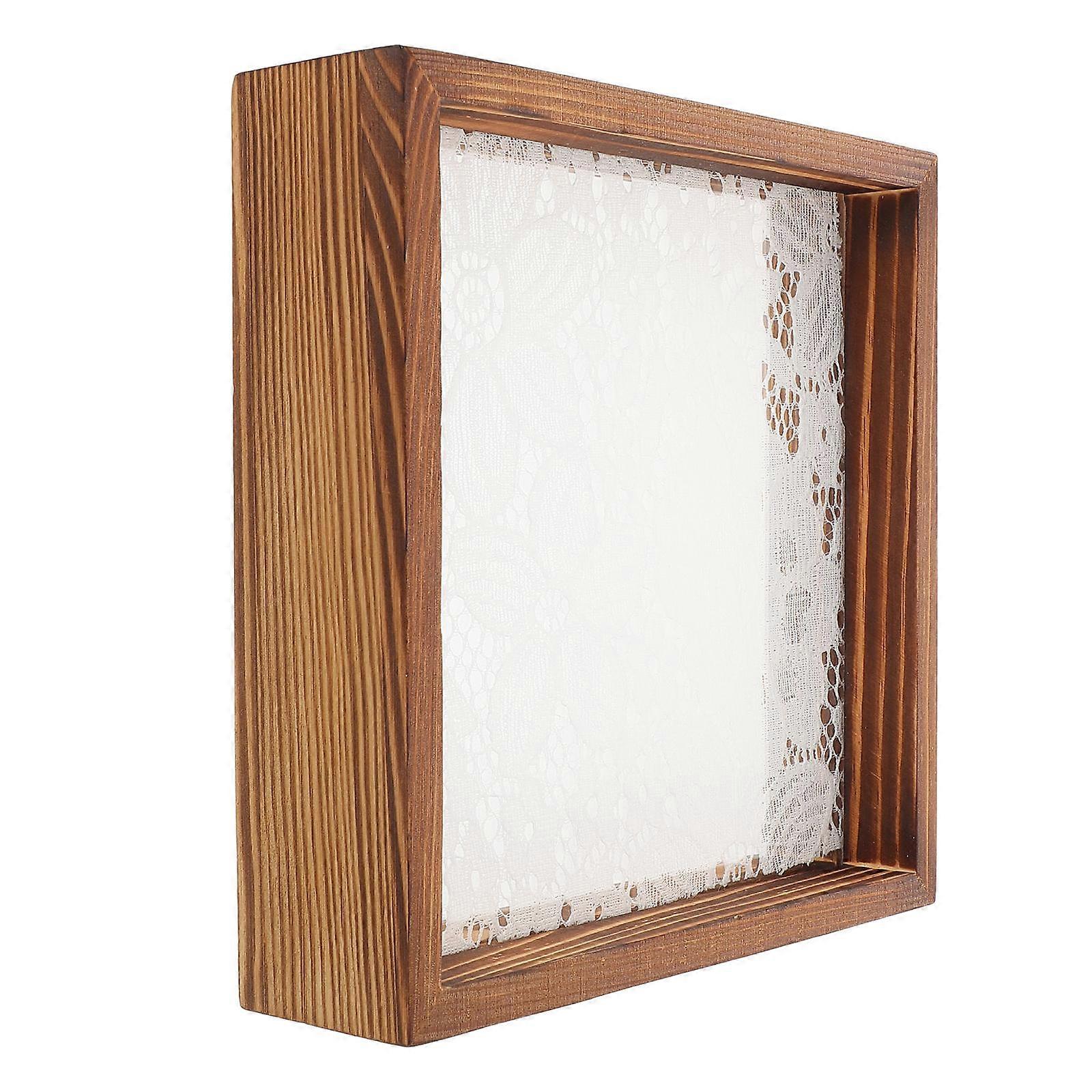Nail Salon Equipment Photo Props Multi Color 17.50X17.50X4.50CM Square Shape Wooden Display Stand For Individuals 1Set
