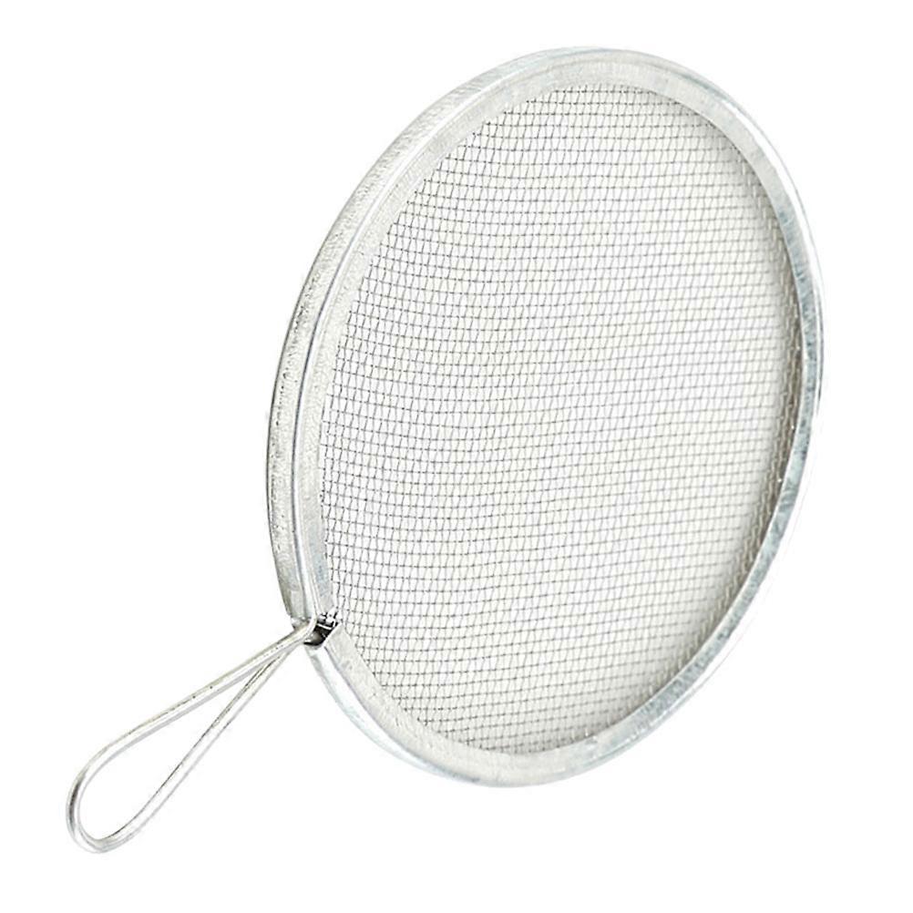 Sand Sifters Sieve Mud Filtering Griddle Small Round Portable Pottery Tool Home Studio Use Silver 1Set