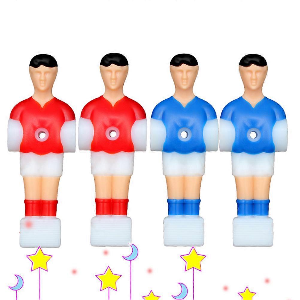 Επιτραπέζιο ποδόσφαιρο άνδρες ποδοσφαιριστές αντικατάστασης μπλε πλαστικό στυλ τουρνουά 4Pcs