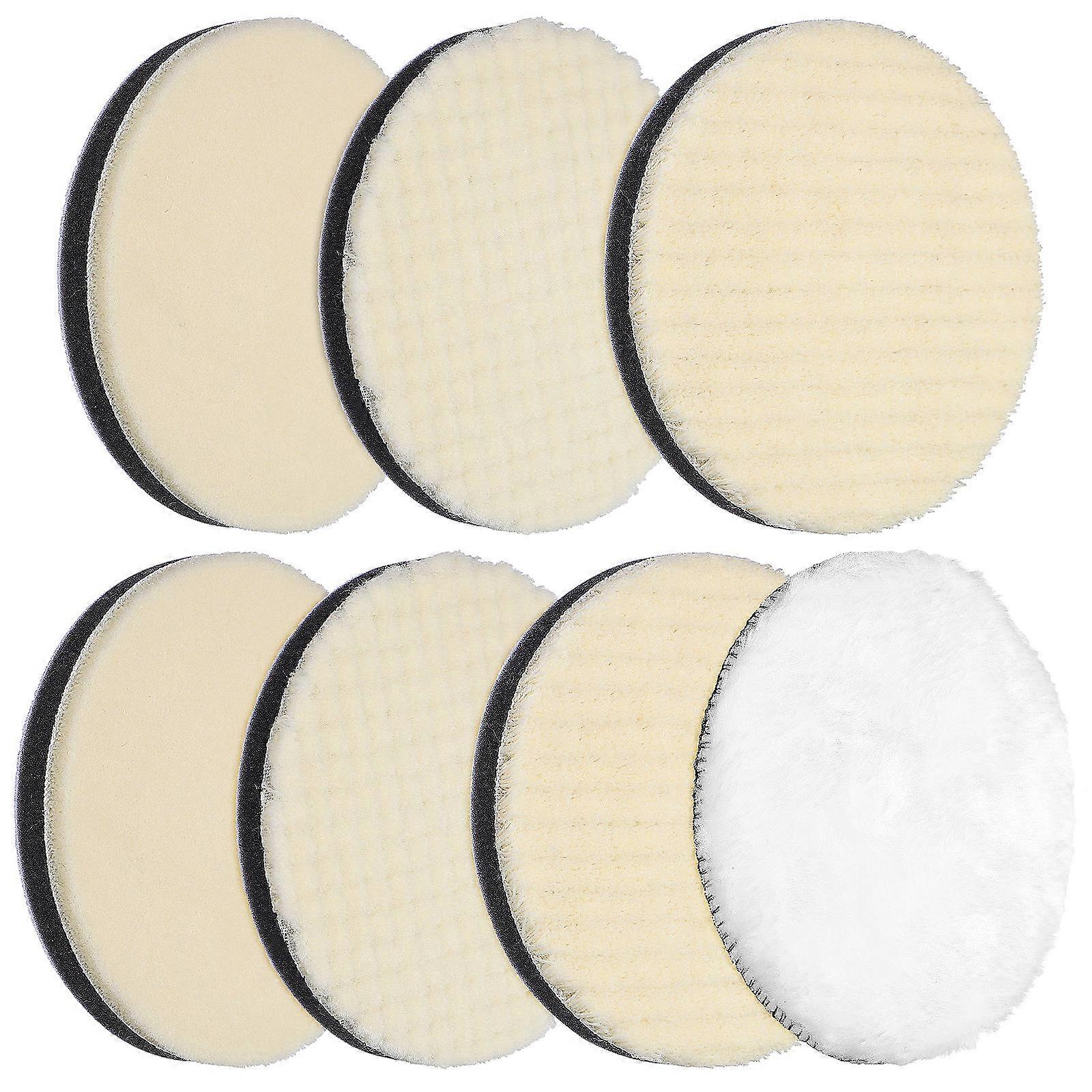 Polishing Wheel Buffing Pads Car Drill Buffer Pads Assorted Colors 7Pcs Car Detailing Kit