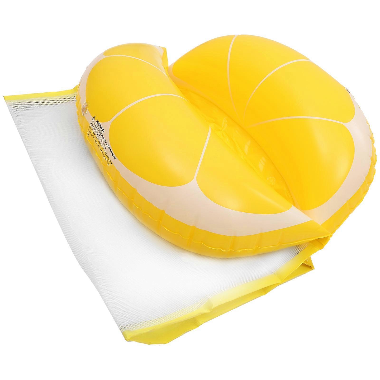 Foldable Inflatable Water Hammock Pool Floating Recliner Breathable Design for Summer Fun Supports Up to 220Lbs Easy to Clean