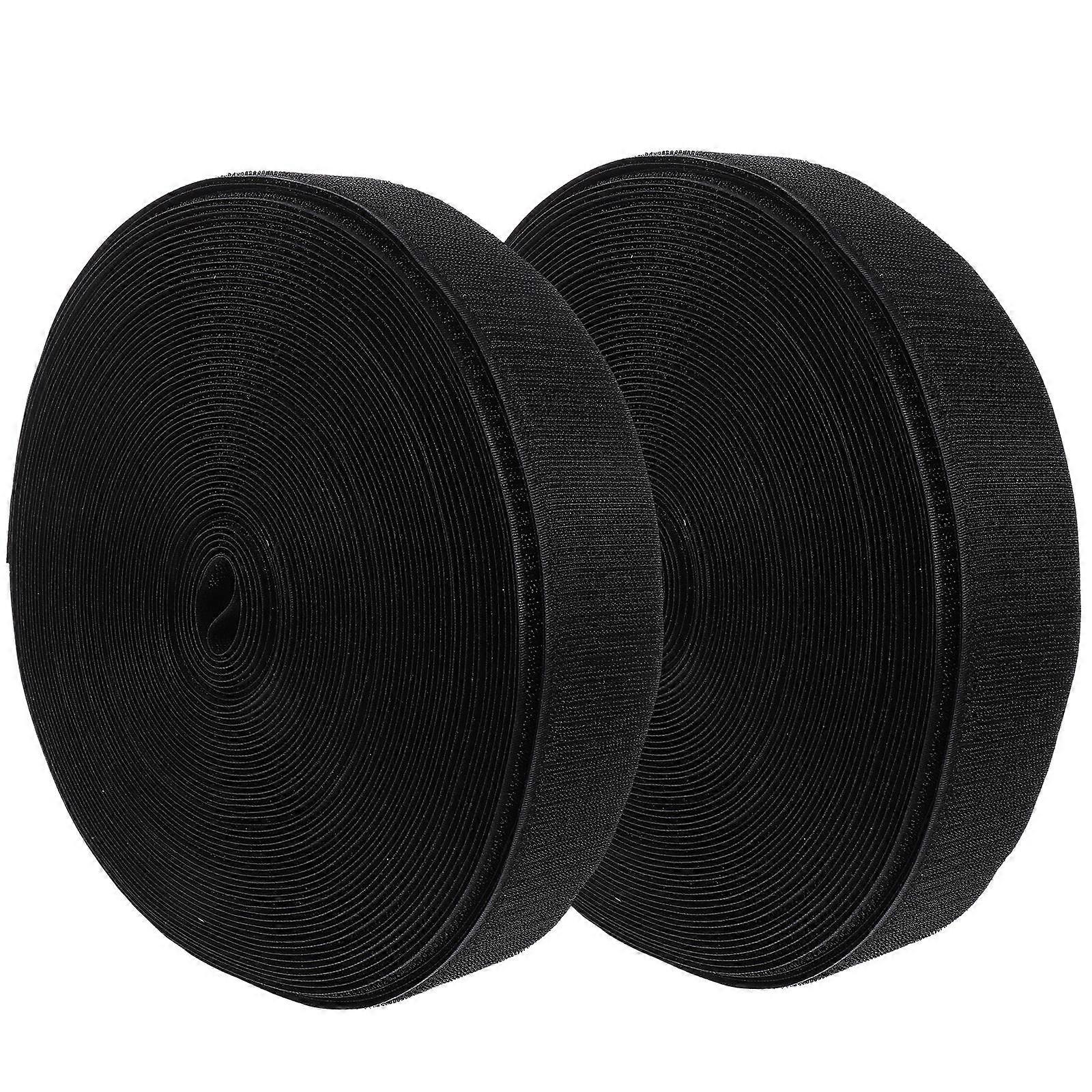 Multifunctional Strap Hook and Loop Tape for Diy Projects Clothing Sewing 2 Rolls