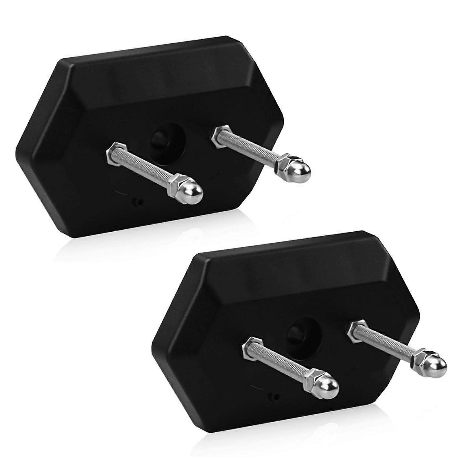 Skateboard Wall Mount Hanger - 2 Pack Universal Vertical Storage Holder with Screws, Black, Compatible with All Skateboards