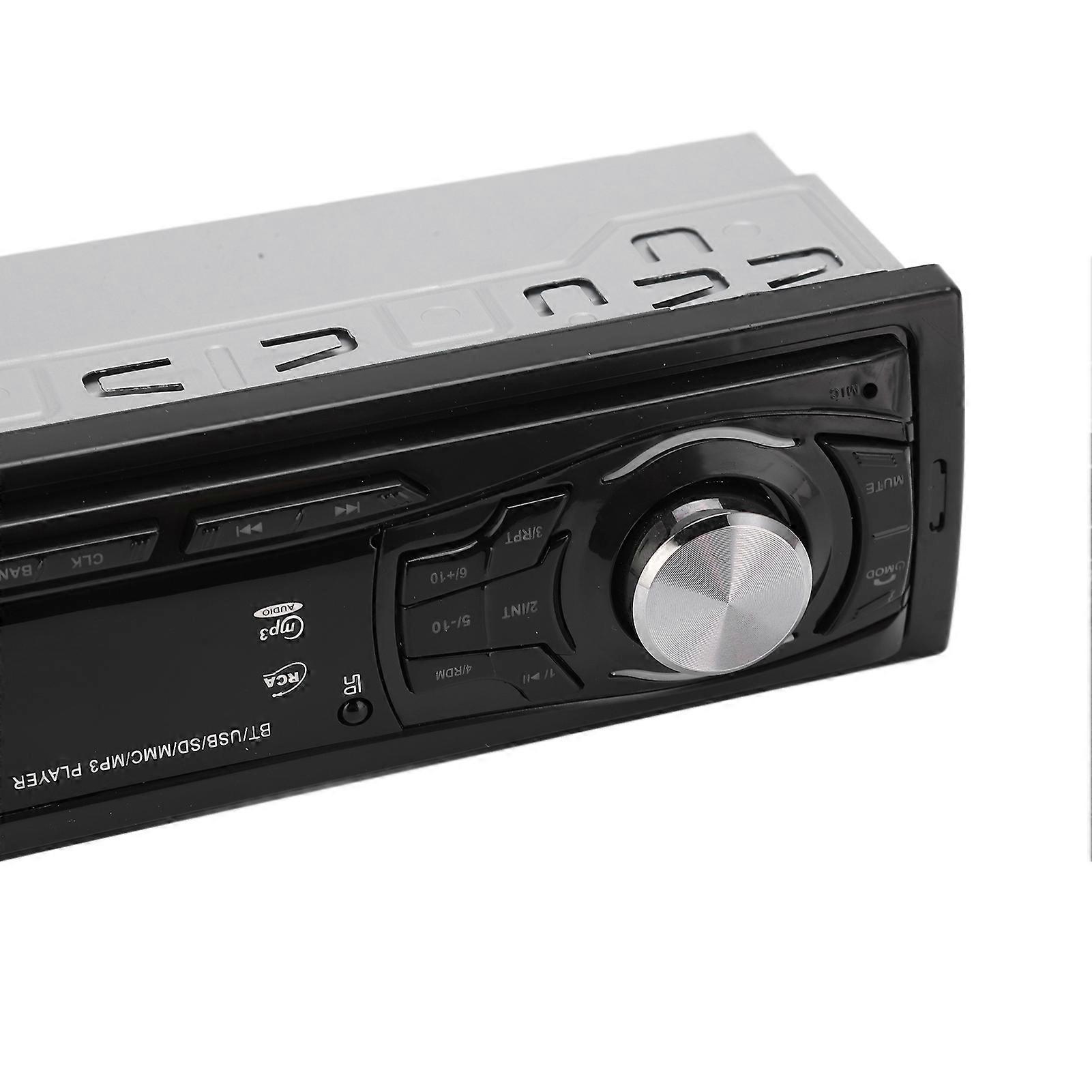 Car Bluetooth MP3 LED Stereo Music Player Multimedia Support U Disc USB Steering Remote Control