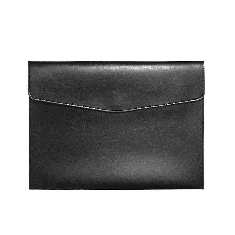 PU Leather A4 Document Folder with Magnetic Closure, Slim Envelope Organizer Bag for Office Supplies, Durable Storage Solution