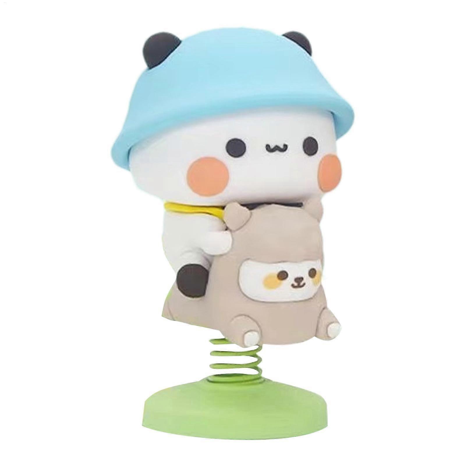 HandPainted Resin Bobble Toy, Unique Wobbling Action Gift, Iconic Animated Character Display