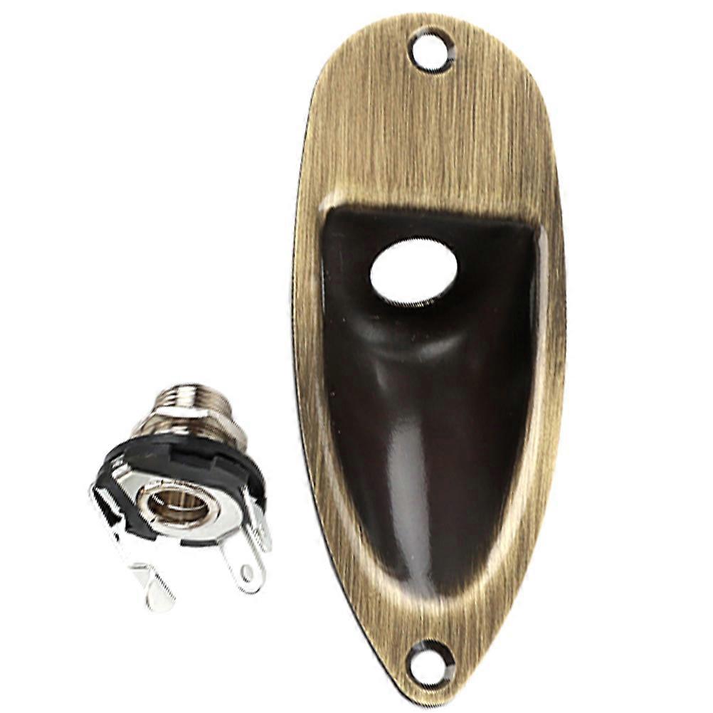 Guitar Jack Plate Gt46 Guitar Accessory Kit Stable Connection Replacement Socket Plate For Guitarists 1Set