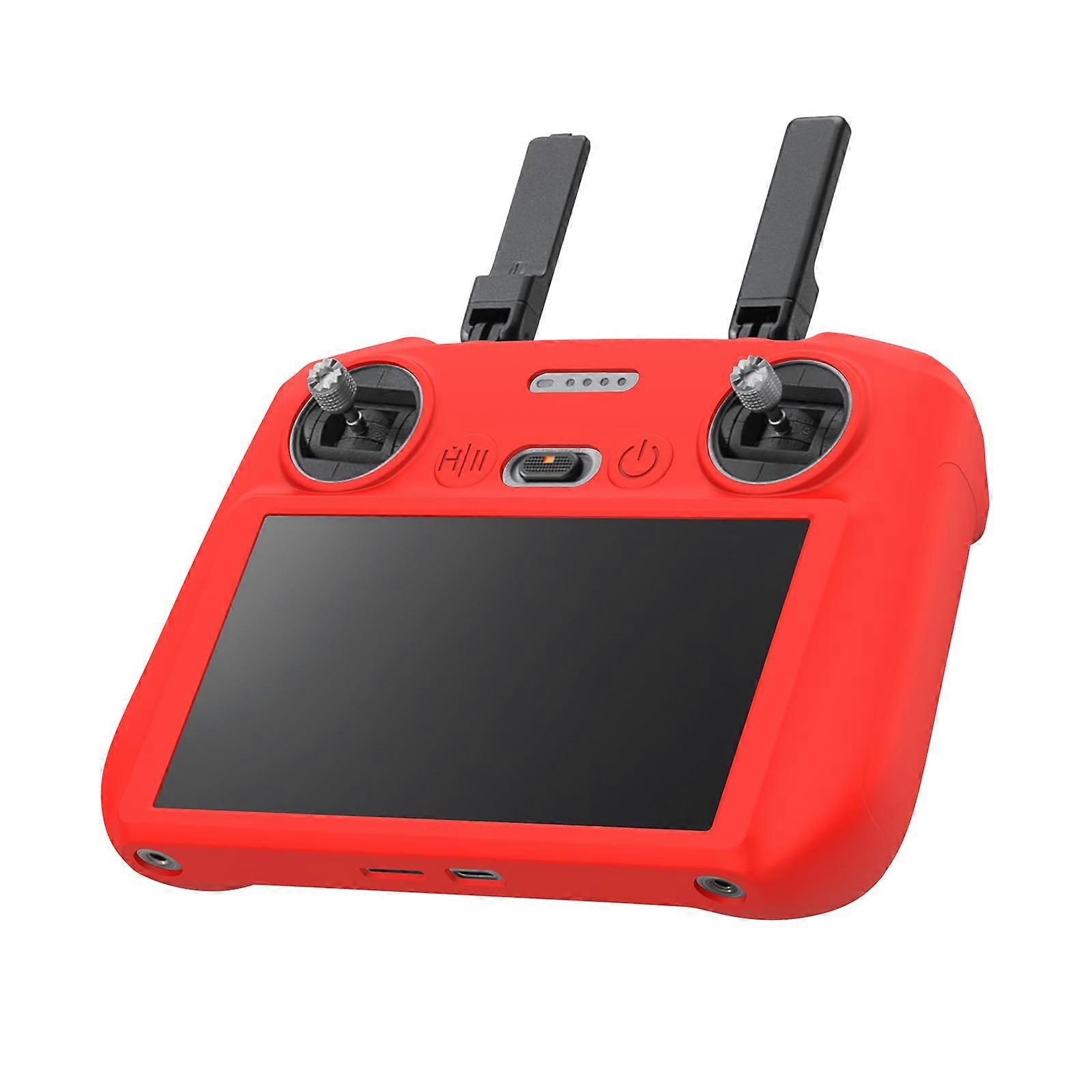Silicone Case for DJI RC 2 Remote Control - Shockproof, Lightweight, Durable Protective Case for DJI Mavic Air 3, Red
