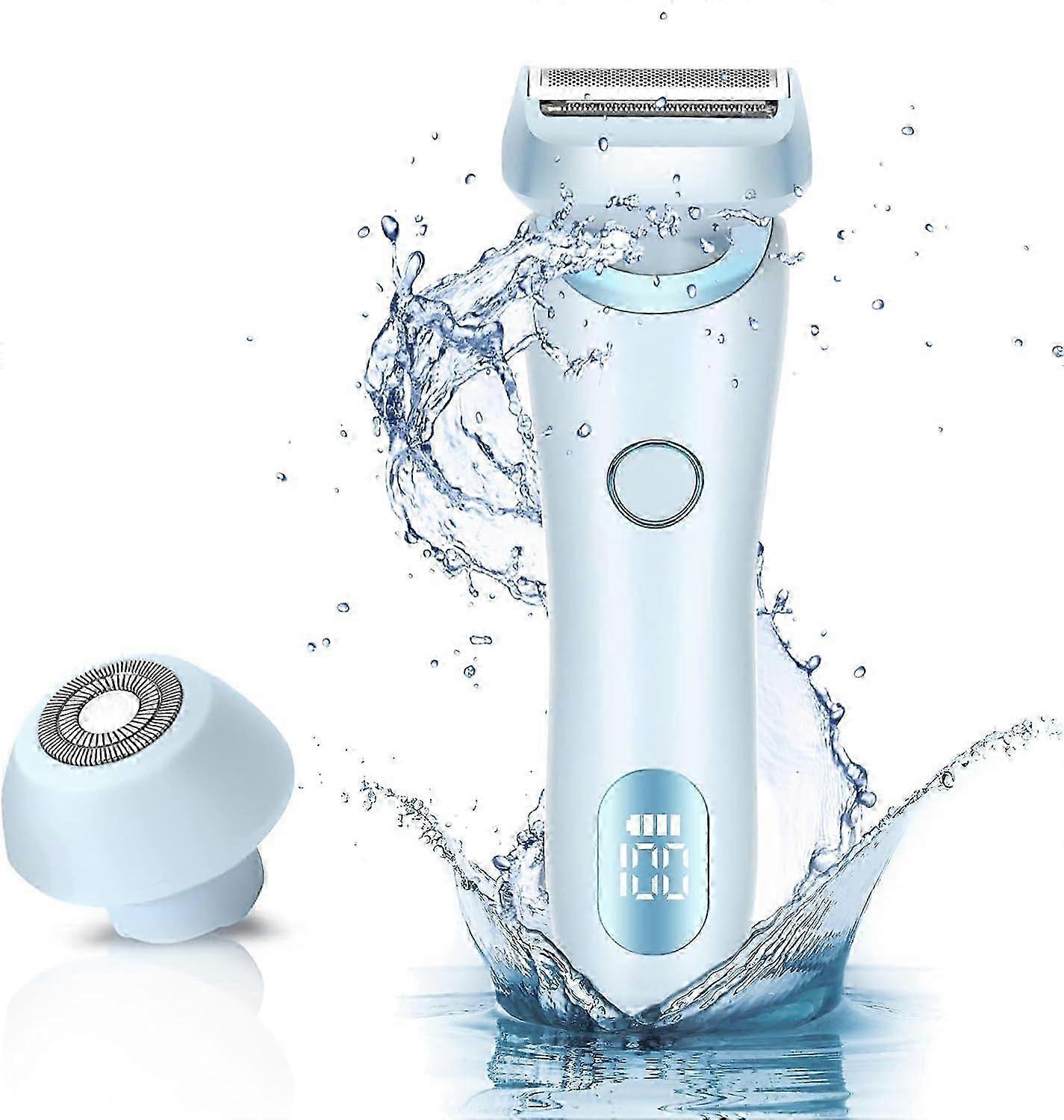 Electric Razors Shaver for Women, 2-IN-1 Womens Electric Razor for Leg Arm Face Pubic Area, Cordless Gift for family / friend
