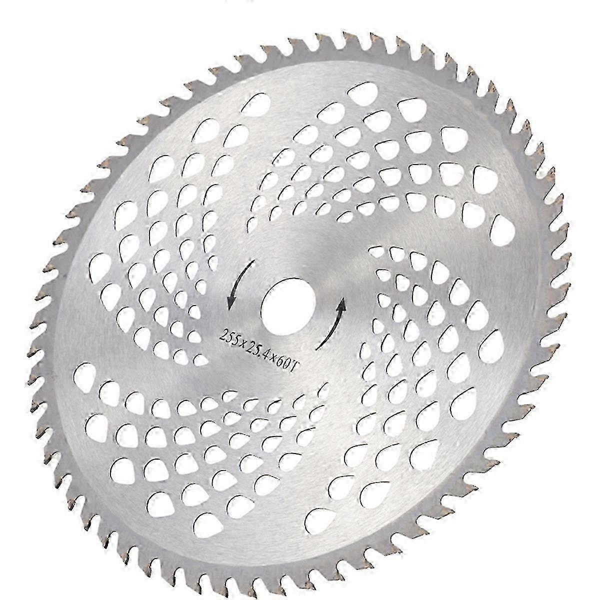 60 Tooth Circular Alloy Blade with Holes for Lawn Trimmer and Wood Cutter Disc