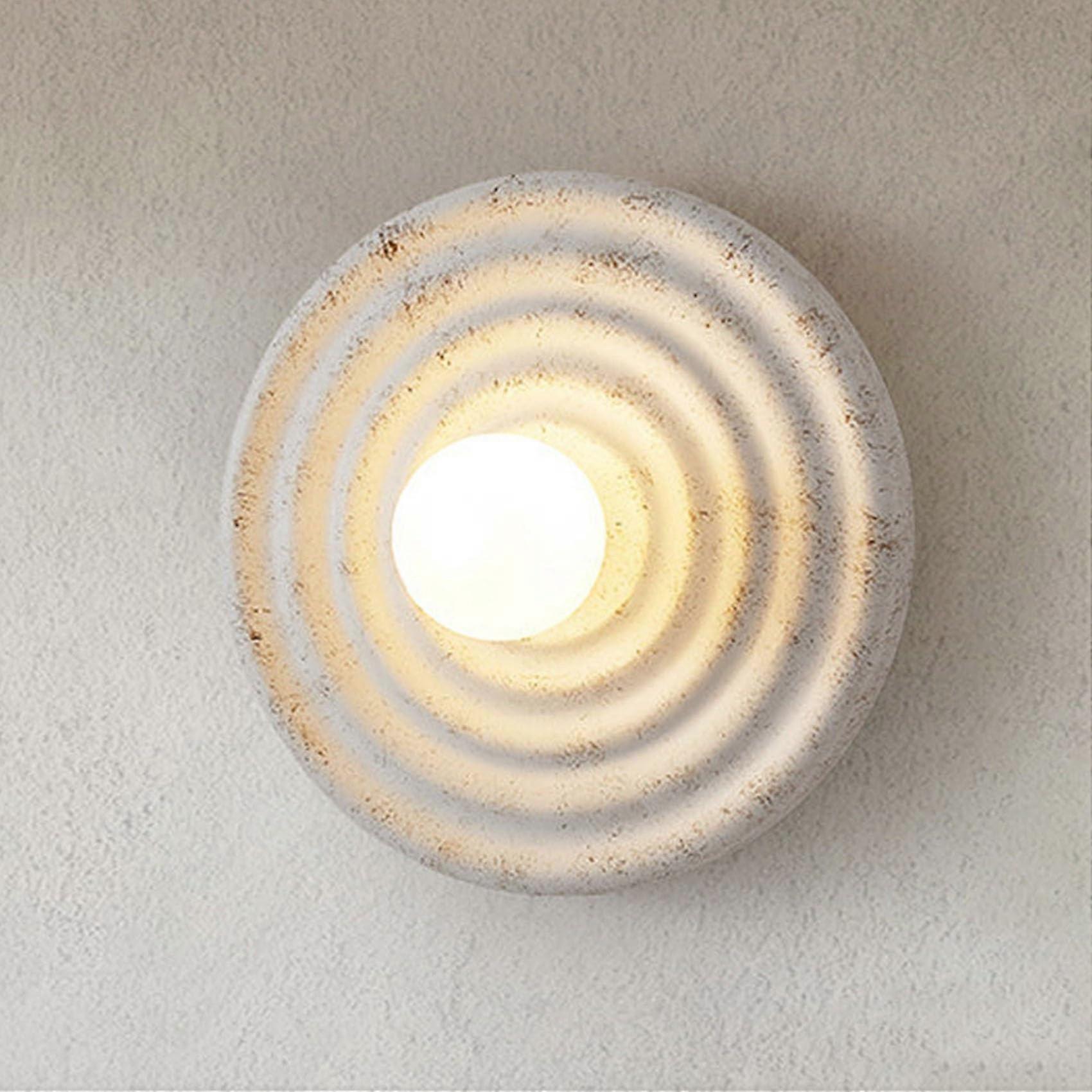 LED Wall Light Indoor White Circular Wall Lamp G4 Socket LED Warm White 3000K (22CM)