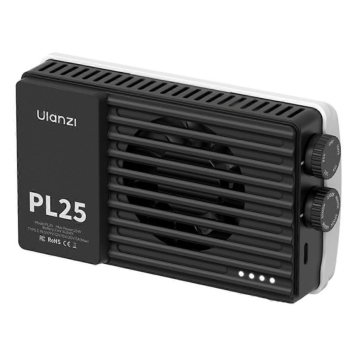 PL25 25W LED Panel Light 2700K-6500K 96+Type-C Fast Charging Studio Photography Light for Phone Cam