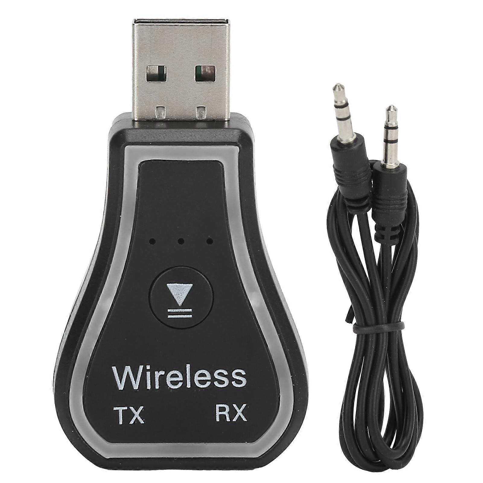 Wireless Transmitter Receiver Bluetooth 5.0 o Adapter with USB Colorful Ambient Lights