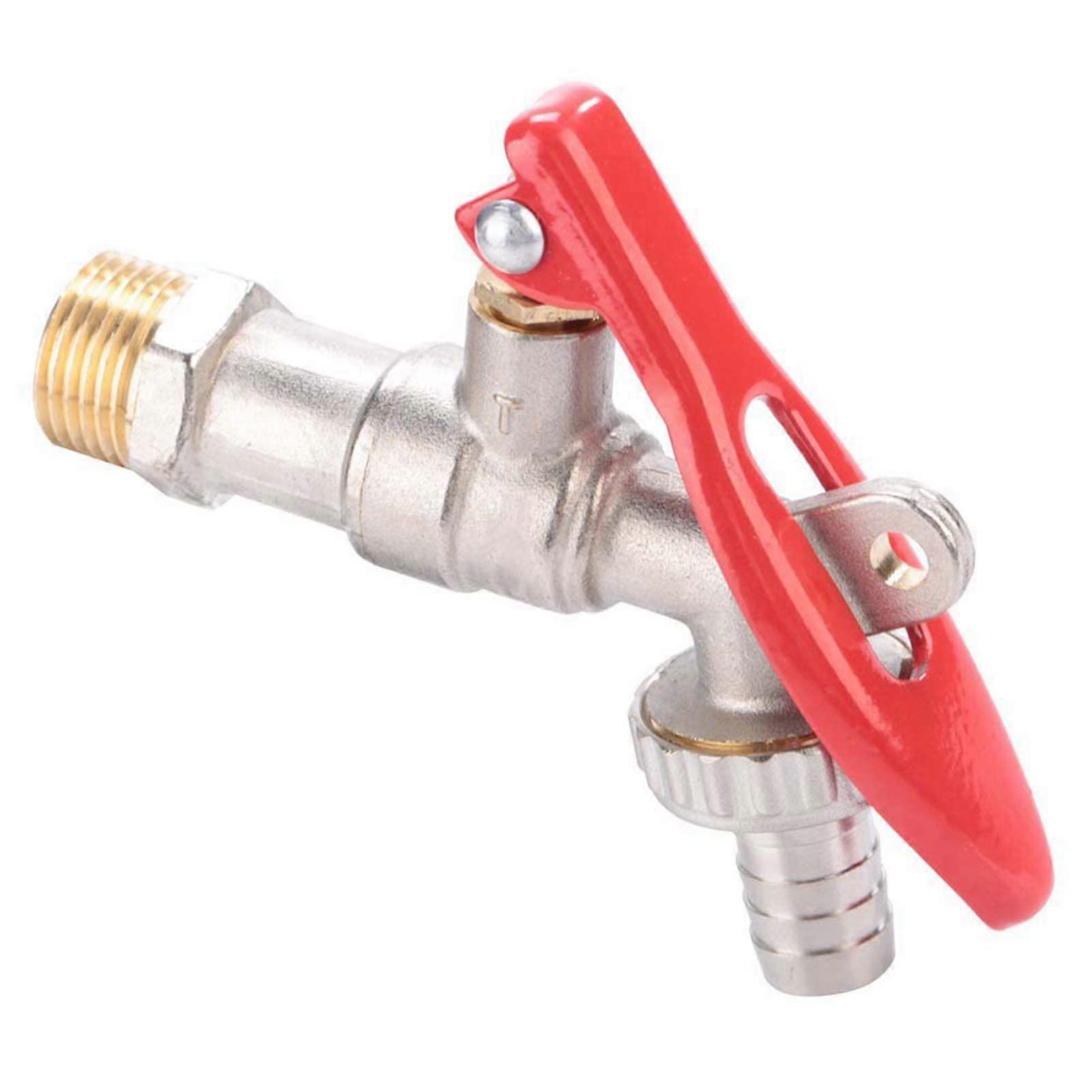 Brass 1/2 Inch Threaded Lockable Water Faucet for Garden or Kitchen with Corrosion Resistance and Strong Seal Design
