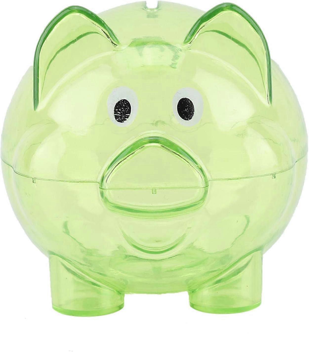 ZENGO χαριτωμένη τράπεζα χρημάτων, δημιουργική τράπεζα κουμπαράδων χρώματος παιδική τράπεζα, υπέροχη κινούμενα σχέδια γουρουνάκι σχήμα χρήματα κουτί διακόσμηση σπίτι, (πράσινο)