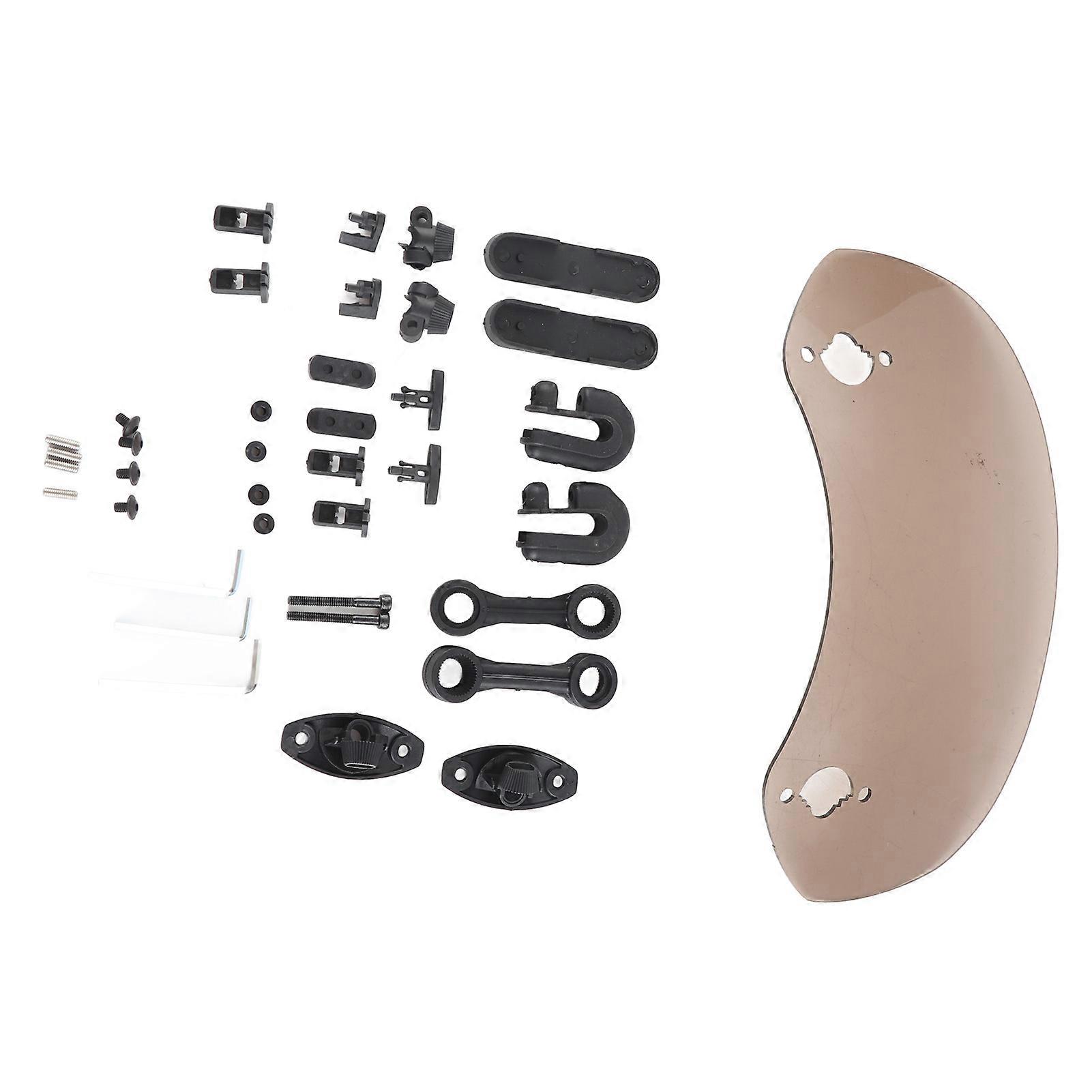 Adjustable Clip On Windscreen Wind Deflector Windshield Accessories for Motorcycle Tawny