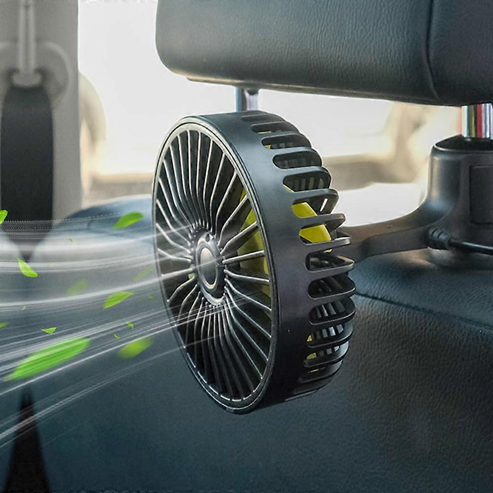 Car Fan for Back Seat USB 5V Portable 3-Speed Low-Noise Cooling Air Fan for Car Home Office