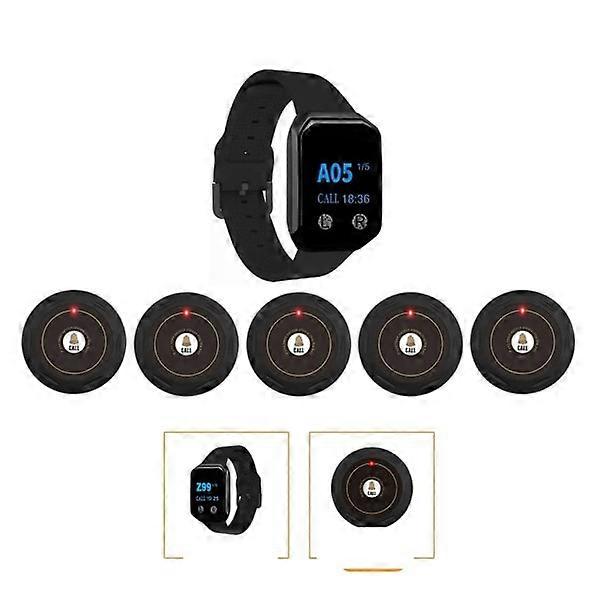 Clock receiver wireless call system waterproof rechargeable