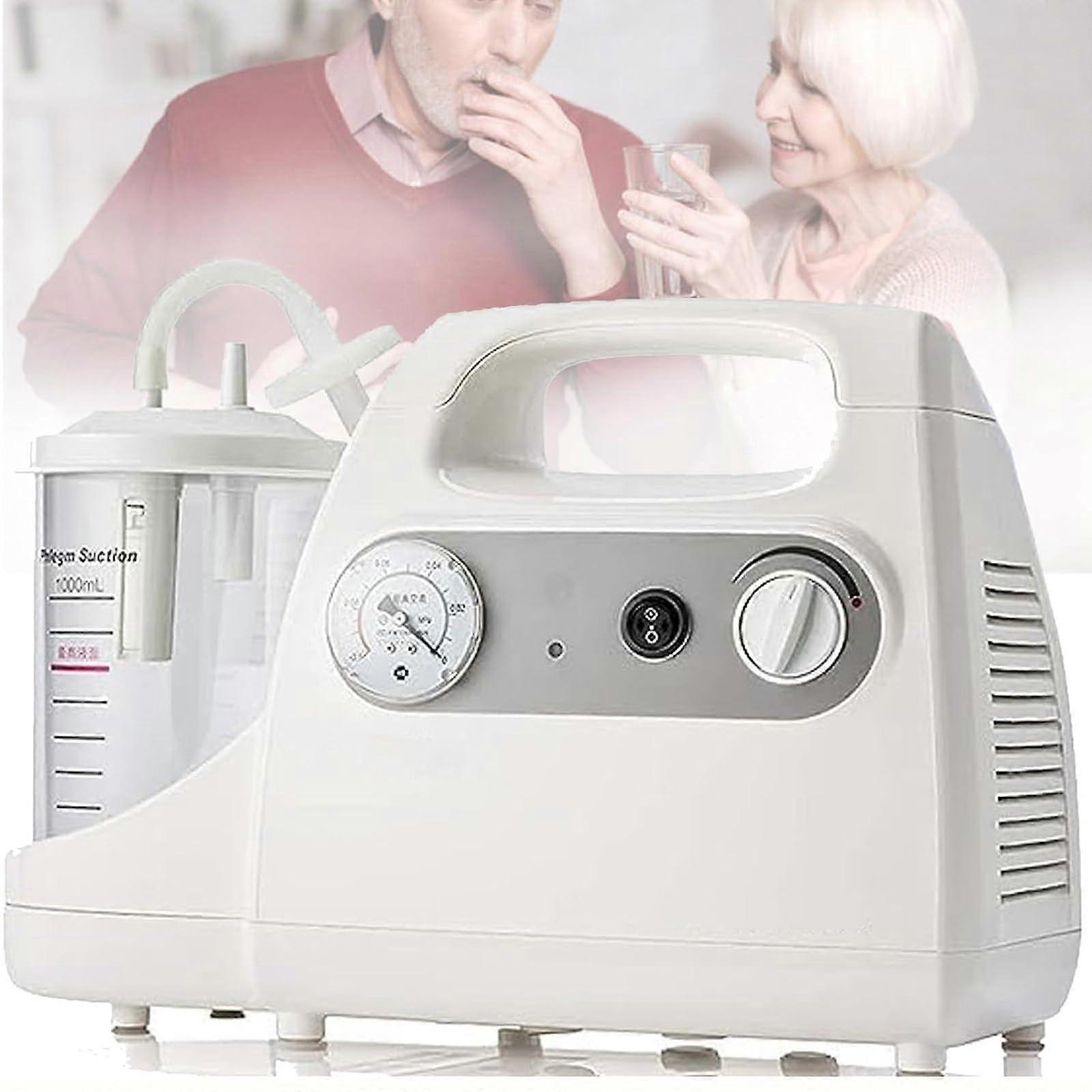 Portable Mucus Extraction Device, Automatic Mucus Suction for Home Use, Electric Sputum Mucus Suction Pump with 50 Tubes, for Elderly and Children