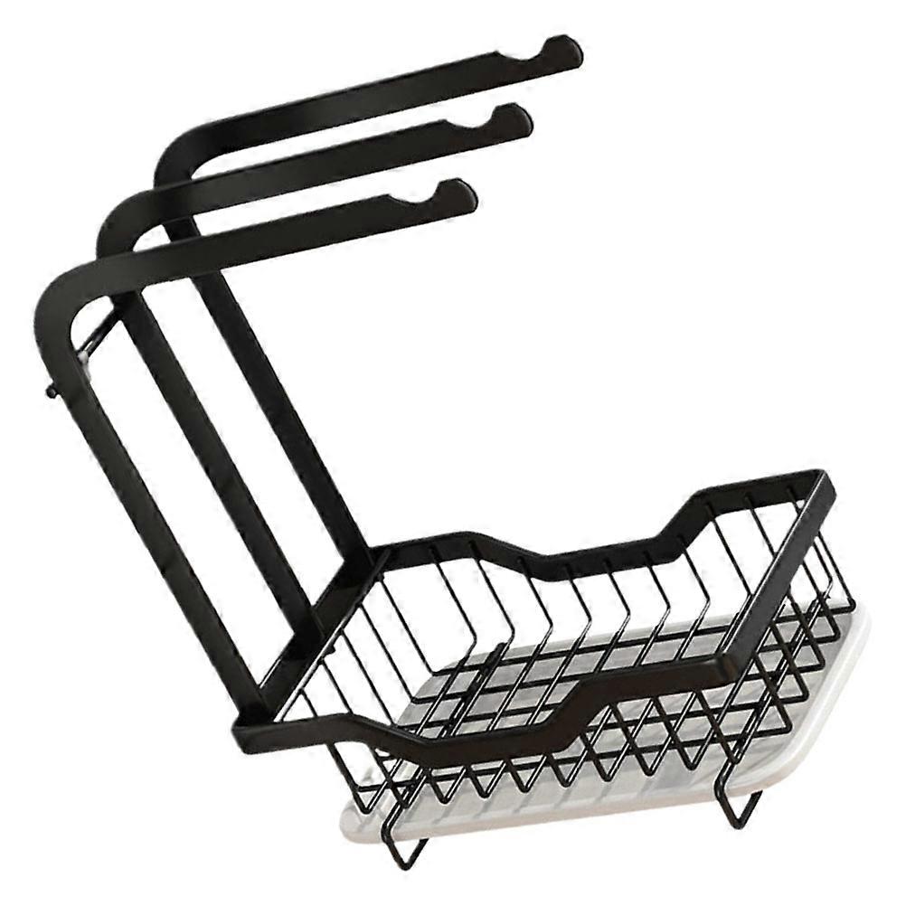 Sponge Draining Holder Metal Kitchen Sponge Drying Rack Rectangular Shape Storage 29x24.5cm 1Pack