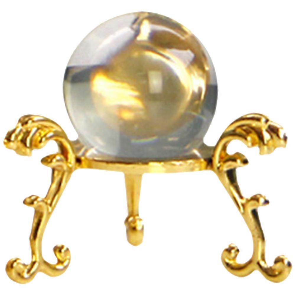 Decorative Ball Set Large Crystal Sphere With Stand Transparent Round Ornament For Desk Shelf Display 1Set